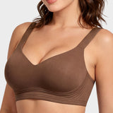 Shock-Absorbing Wireless Sports Bra for Fuller Busts