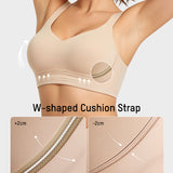 Shock-Absorbing Wireless Sports Bra for Fuller Busts