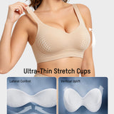Shock-Absorbing Wireless Sports Bra for Fuller Busts