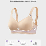 Shock-Absorbing Wireless Sports Bra for Fuller Busts