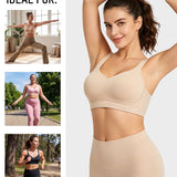 Shock-Absorbing Wireless Sports Bra for Fuller Busts