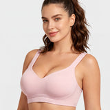 Shock-Absorbing Wireless Sports Bra for Fuller Busts