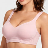 Shock-Absorbing Wireless Sports Bra for Fuller Busts