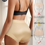Silky High-Waist Seamless Briefs With Scalloped Edges (6 pack)