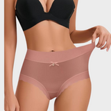 Silky High-Waist Seamless Briefs With Scalloped Edges (6 pack)