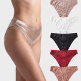 Silky Lace Seamless Bikini Underwear (5 pack)