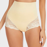 Smooth High-Waisted Sheer Lace Sculpting Brief (4 Pack)