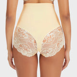 Smooth High-Waisted Sheer Lace Sculpting Brief (4 Pack)