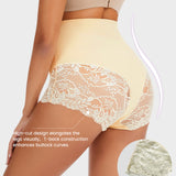 Smooth High-Waisted Sheer Lace Sculpting Brief (4 Pack)