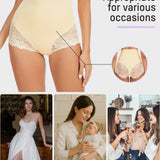 Smooth High-Waisted Sheer Lace Sculpting Brief (4 Pack)