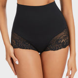 Smooth High-Waisted Sheer Lace Sculpting Brief (4 Pack)