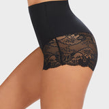 Smooth High-Waisted Sheer Lace Sculpting Brief (4 Pack)