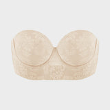 Smooth Lace Longline Strapless Underwire Bra