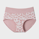 Soft Cotton Heart Print High-Waist Panties (6 Pack)