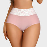 Soft Cotton Heart Print High-Waist Panties (6 Pack)