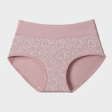 Soft Cotton Heart Print High-Waist Panties (6 Pack)