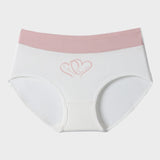 Soft Cotton Heart Print High-Waist Panties (6 Pack)