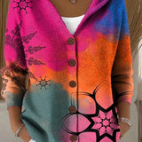 Colomba | Printed Cardigan with Hood