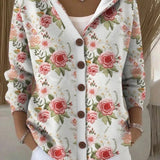 Colomba | Printed Cardigan with Hood