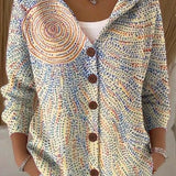 Colomba | Printed Cardigan with Hood