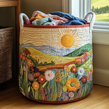 Flower Basket | Quilted Storage Basket