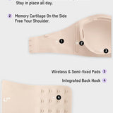 Strapless Wireless Padded Bandeau Bra
