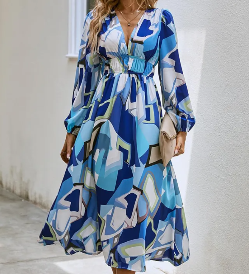 Celine | Women's Dress with Floral Pattern