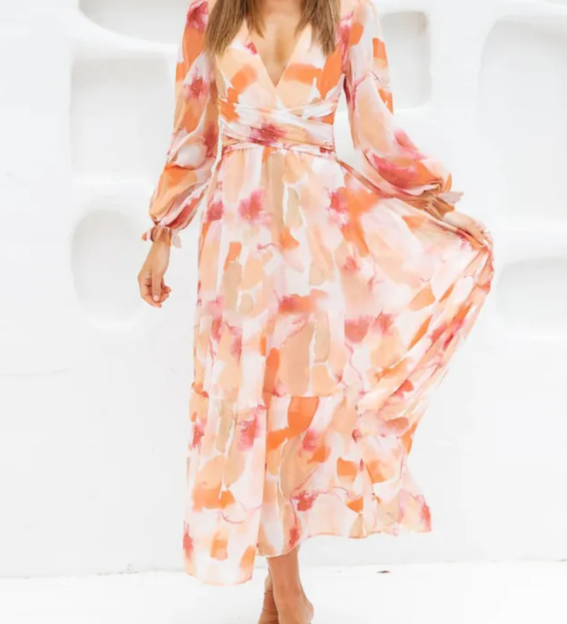 Celine | Women's Dress with Floral Pattern