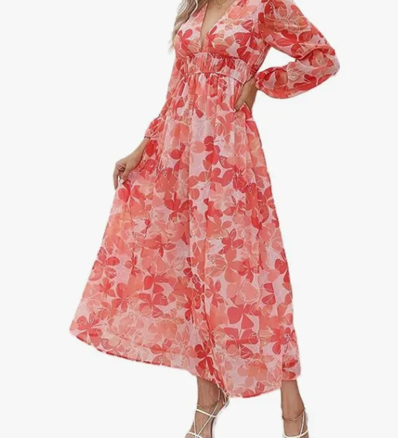 Celine | Women's Dress with Floral Pattern