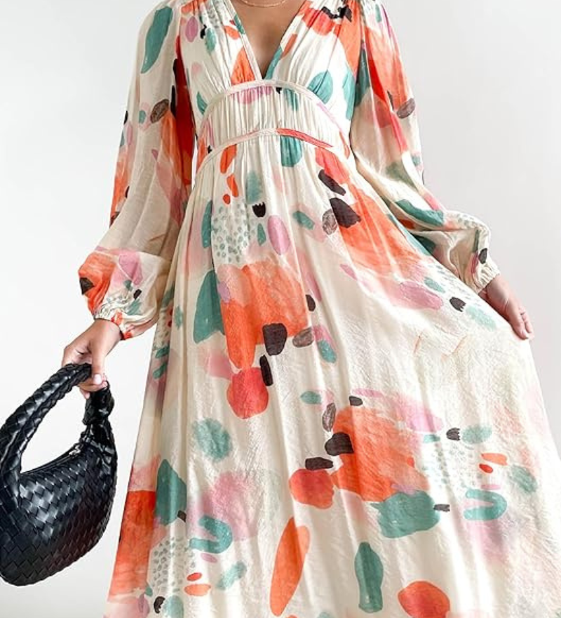 Celine | Women's Dress with Floral Pattern