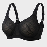 Ultra-Lightweight Full Coverage Cup Jacquard Mesh Comfort Bra