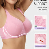 Ultra-Lightweight Full Coverage Cup Jacquard Mesh Comfort Bra