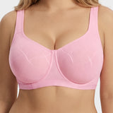 Ultra-Lightweight Full Coverage Cup Jacquard Mesh Comfort Bra