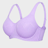 Ultra-Lightweight Full Coverage Cup Jacquard Mesh Comfort Bra