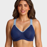 Unlined External Underwire Full Coverage Sports Bra