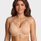 Unlined External Underwire Full Coverage Sports Bra