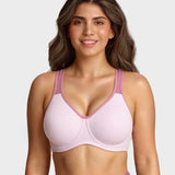 Unlined External Underwire Full Coverage Sports Bra