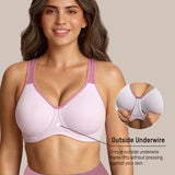 Unlined External Underwire Full Coverage Sports Bra