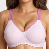 Unlined External Underwire Full Coverage Sports Bra