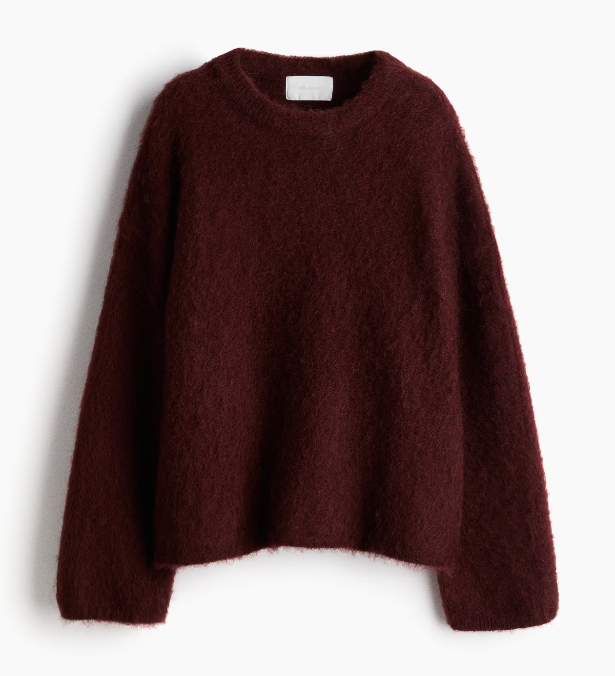Luxurious Oversized Women's Pullover – Loose-Fitting Sweater in Mohair Blend