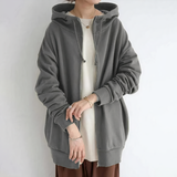 Warm oversized women's hoodie