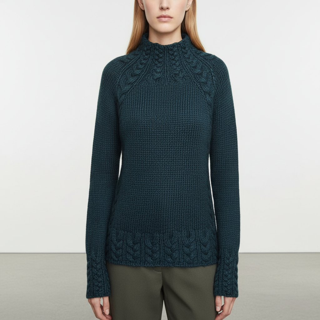 Women's soft knit sweater - Simple and warm