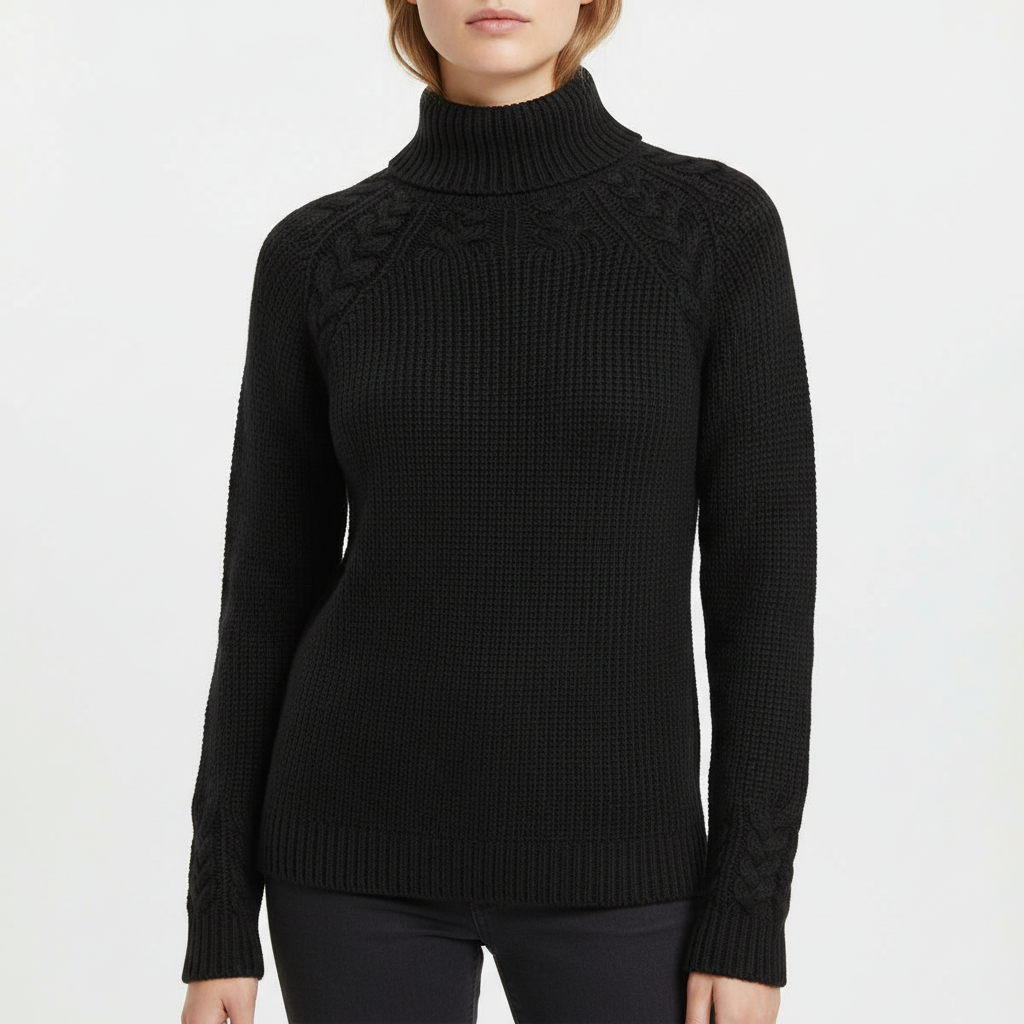 Women's soft knit sweater - Simple and warm