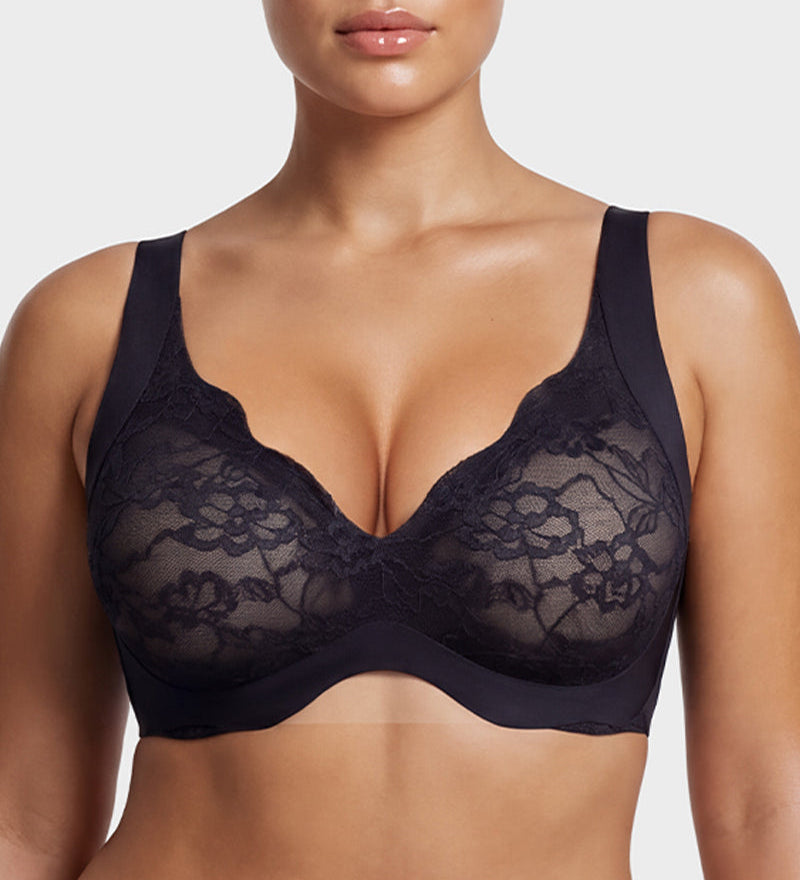 Wireless Lace Full Coverage Minimiser Bra