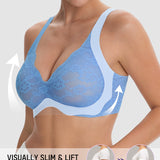 Wireless Lace Full Coverage Minimiser Bra