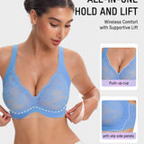Wireless Lace Full Coverage Minimiser Bra