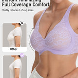 Wireless Lace Full Coverage Minimiser Bra