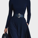 Kornelia - Maxi knitted dress with high collar