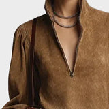 Mini dress with roll neck