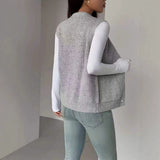 Button-up women's sweater - Loose-fitting and comfortable